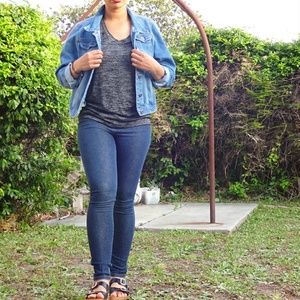 Dark heather grey t-shirt